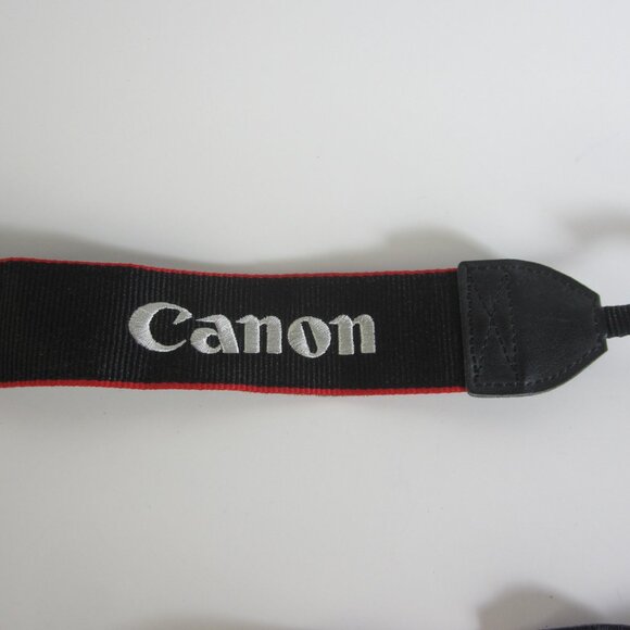 CANON EOS Digital CAMERA Neck Strap Only - Black & Red - 41" Long - Used - Picture 3 of 6